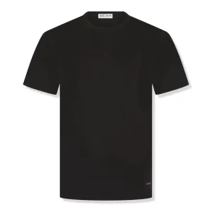 Belier Mercerised Cotton Short Sleeve Premium Black T Shirt