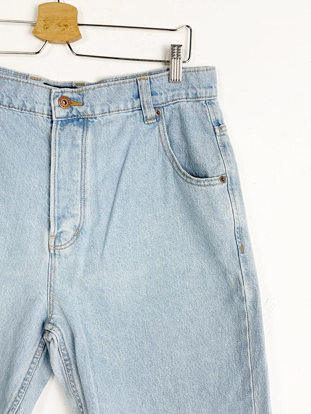 Dickies Long Line Light Denim Cut Offs