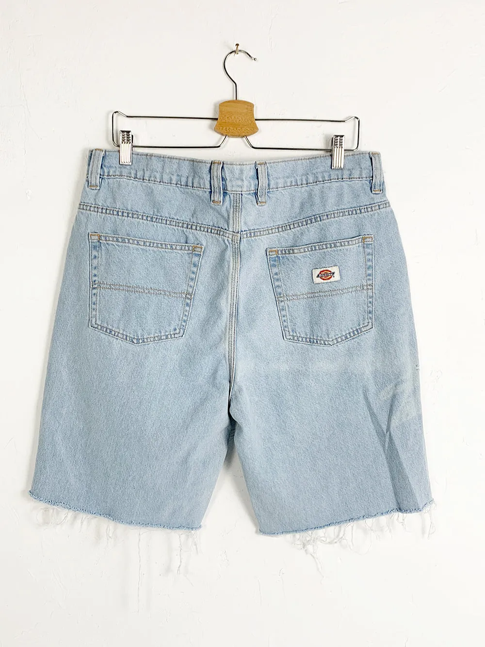 Dickies Long Line Light Denim Cut Offs