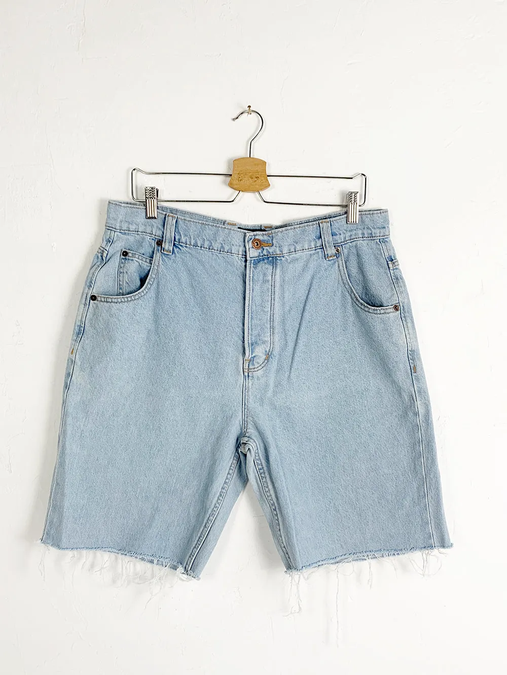 Dickies Long Line Light Denim Cut Offs