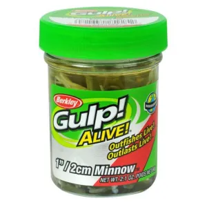 Gulp! Alive! Minnow Soft Bait - 1" Length, Watermelon Pearl