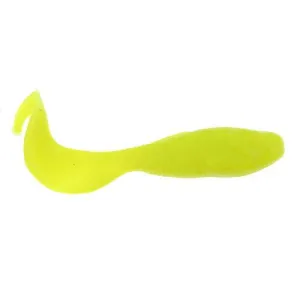 Gulp! Minnow Grub Soft Bait - 2" Length, Chartreuse, Per 20