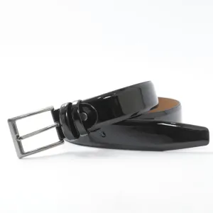 Jack Dapper Shiny Black Tuxedo Belt