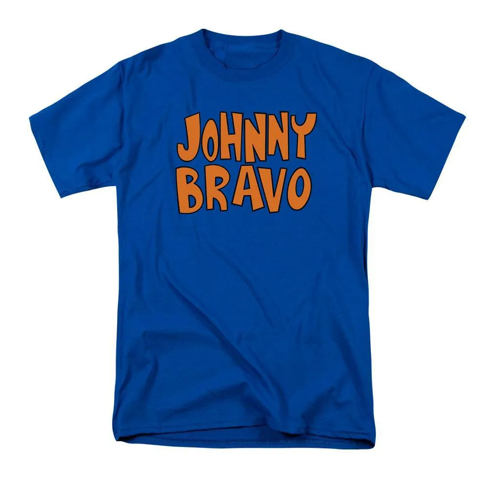 Johnny Bravo Adult Royal Blue T-shirt