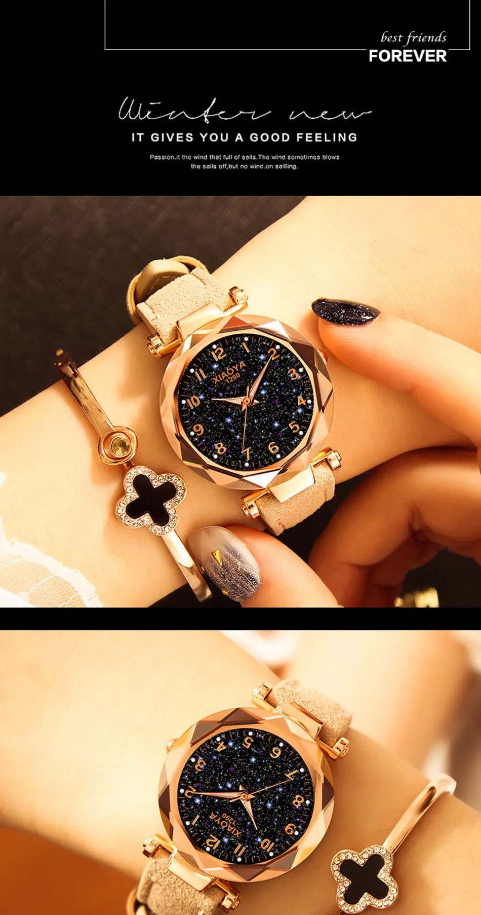 Leather Strap Luxury Women Watches