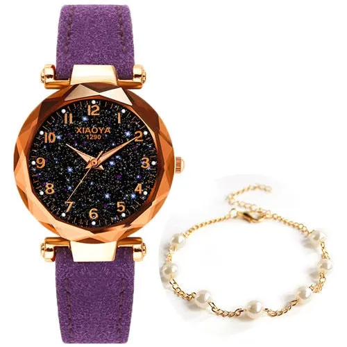 Leather Strap Luxury Women Watches