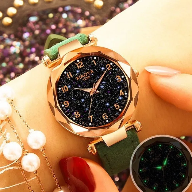 Leather Strap Luxury Women Watches