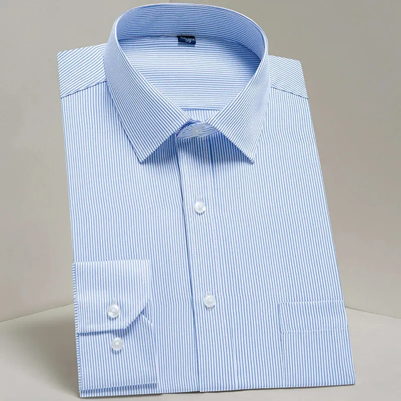 MC - Classic Dress Shirt for Men: Long sleeve, standard fit, perfect for business and casual office wear