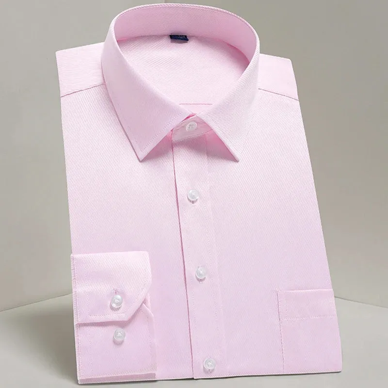 MC - Classic Dress Shirt for Men: Long sleeve, standard fit, perfect for business and casual office wear