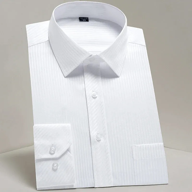 MC - Classic Dress Shirt for Men: Long sleeve, standard fit, perfect for business and casual office wear