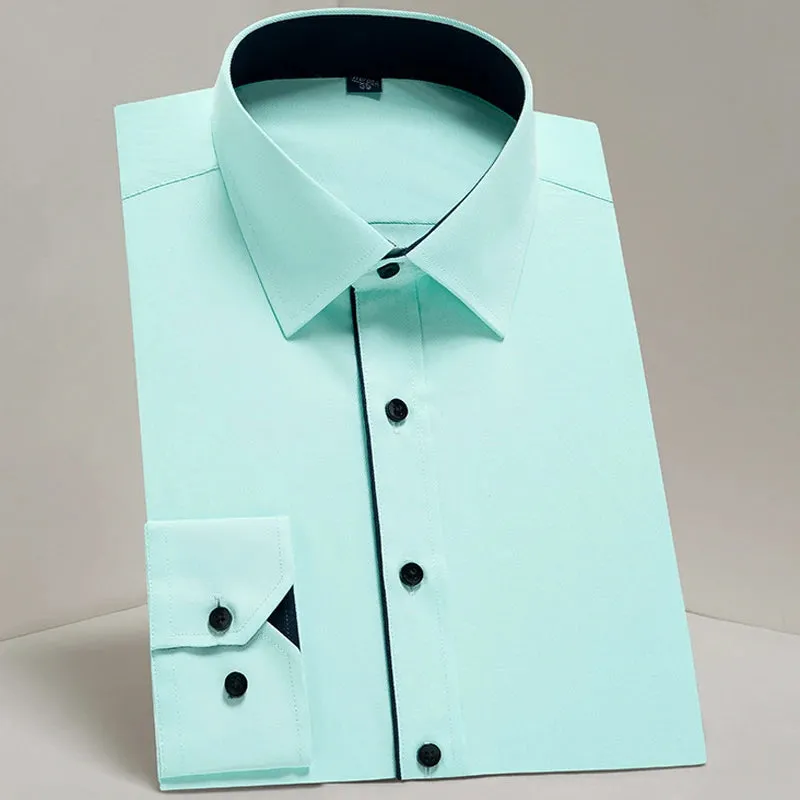 MC - Classic Dress Shirt for Men: Long sleeve, standard fit, perfect for business and casual office wear