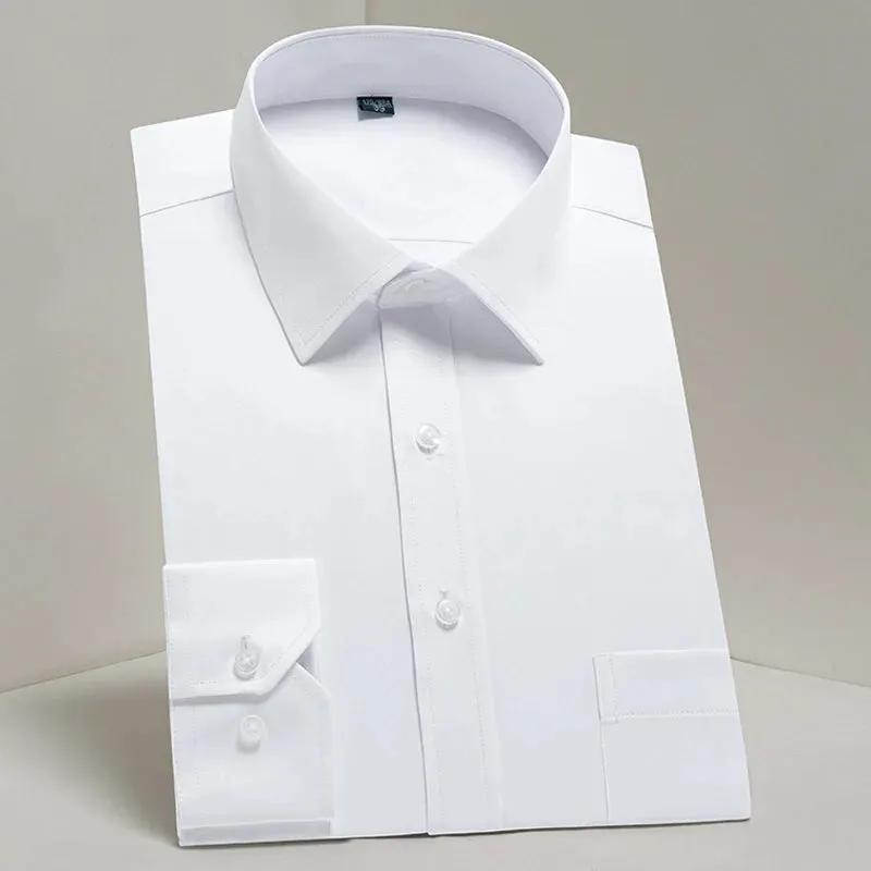 MC - Classic Dress Shirt for Men: Long sleeve, standard fit, perfect for business and casual office wear