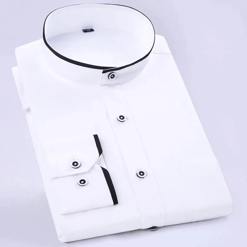 MC - Classic Dress Shirt for Men: Long sleeve, standard fit, perfect for business and casual office wear