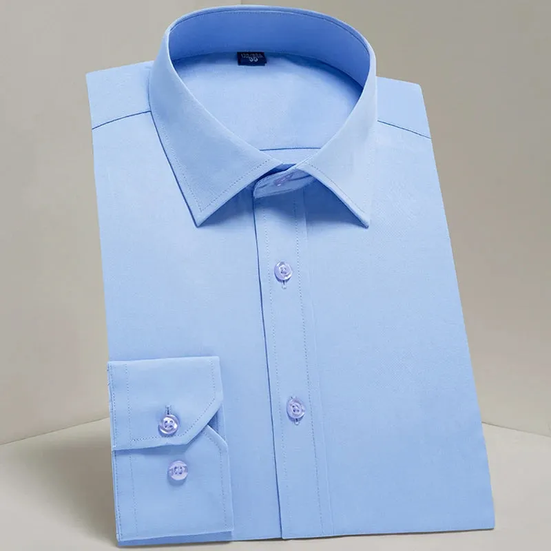 MC - Classic Dress Shirt for Men: Long sleeve, standard fit, perfect for business and casual office wear