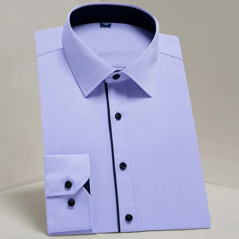 MC - Classic Dress Shirt for Men: Long sleeve, standard fit, perfect for business and casual office wear