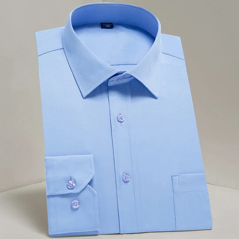 MC - Classic Dress Shirt for Men: Long sleeve, standard fit, perfect for business and casual office wear