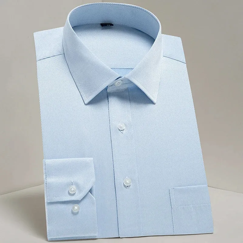 MC - Classic Dress Shirt for Men: Long sleeve, standard fit, perfect for business and casual office wear