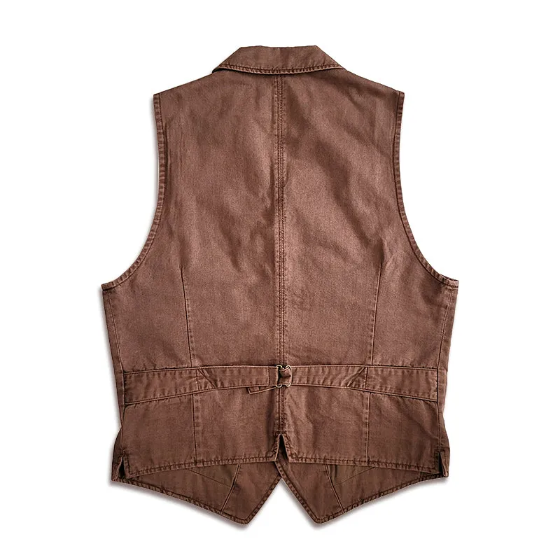 Men's Herringbone Notch Lapel Vest