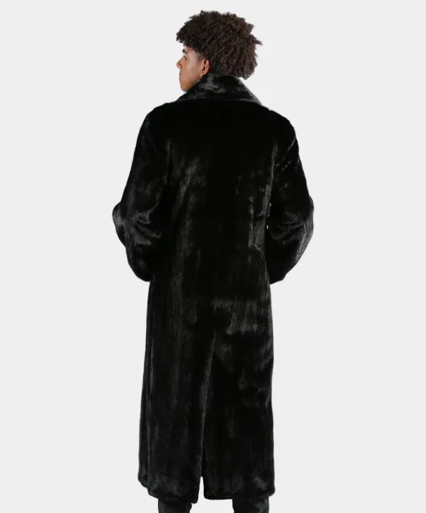 Men's Pre-Owned Full Length Ranch Mink Coat