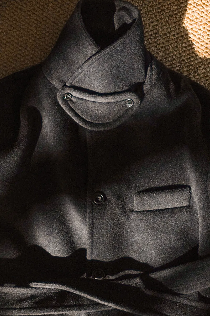 Men's Woolen Balmacaan Coat