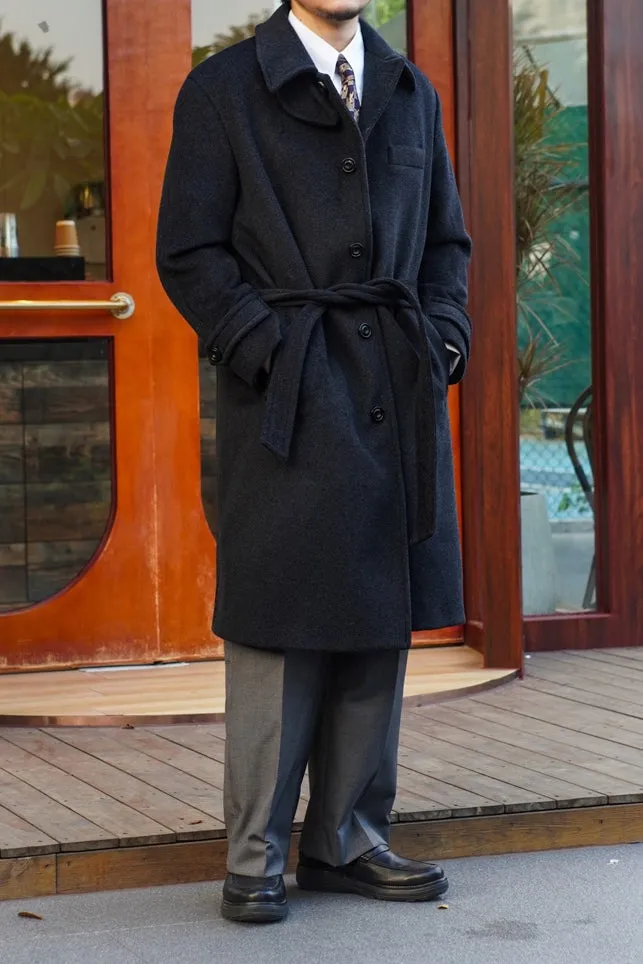 Men's Woolen Balmacaan Coat