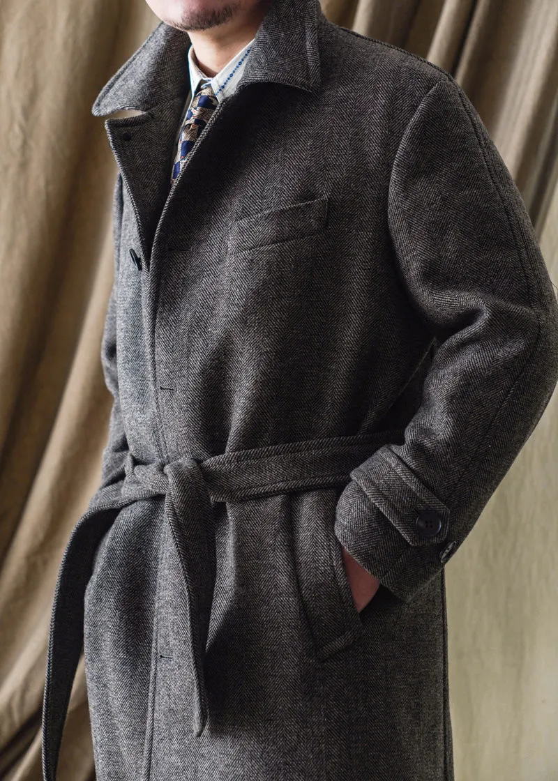 Men's Woolen Balmacaan Coat