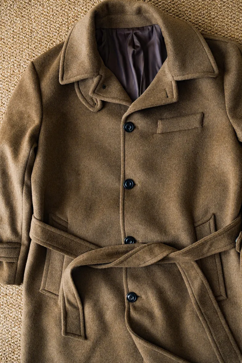 Men's Woolen Balmacaan Coat