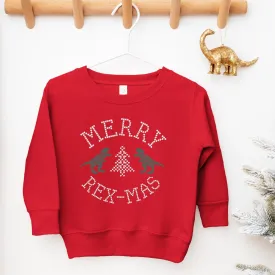 Merry Rex-Mas | Red FleeceSweatshirt