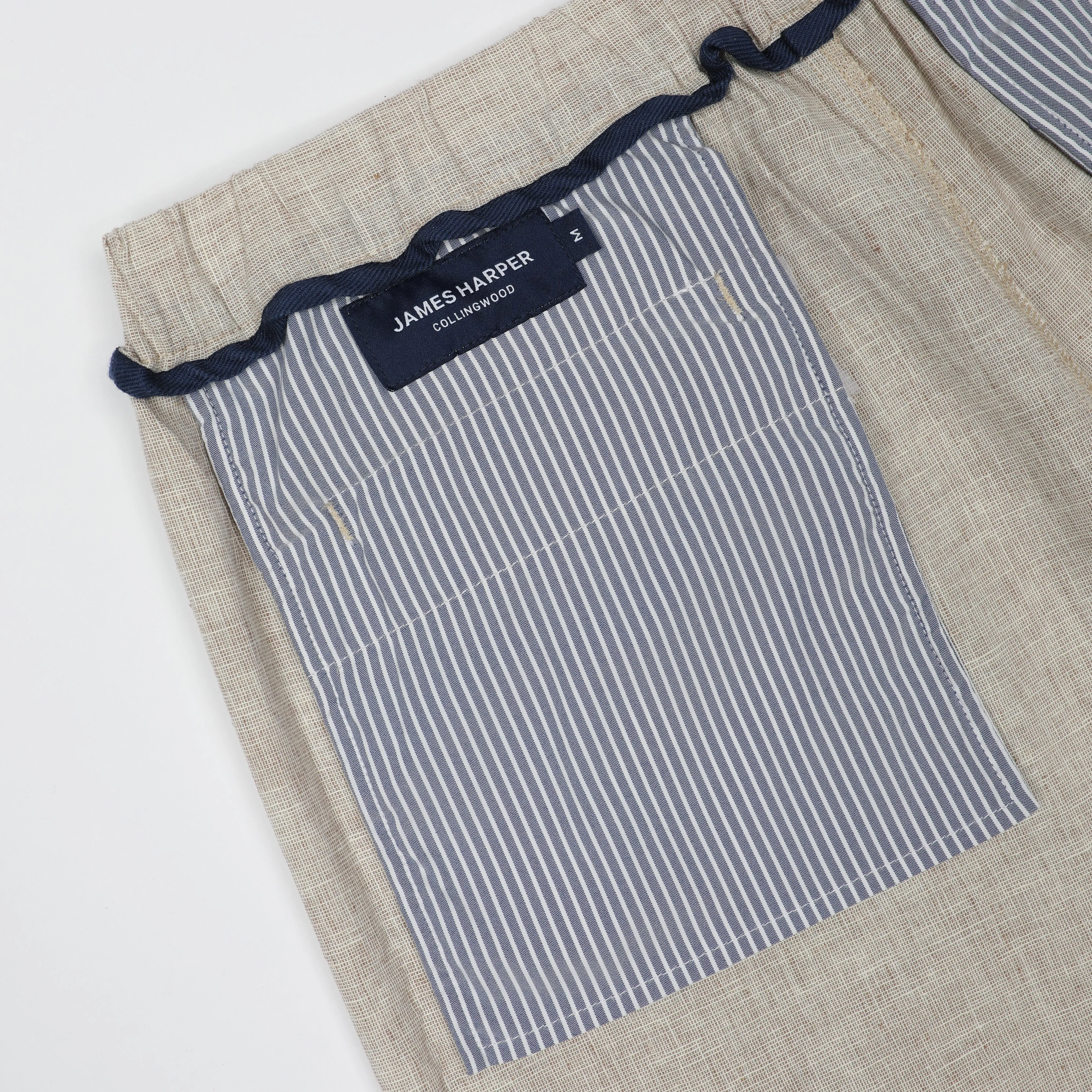 Natural Linen Realxed Waist Short