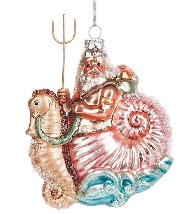 Riding The Waves Glass 3-Pc. Ornament Set