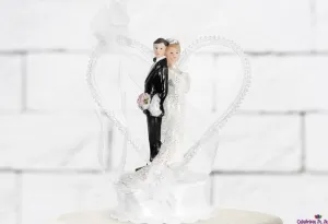 Wedding Cake Topper - Back to Back