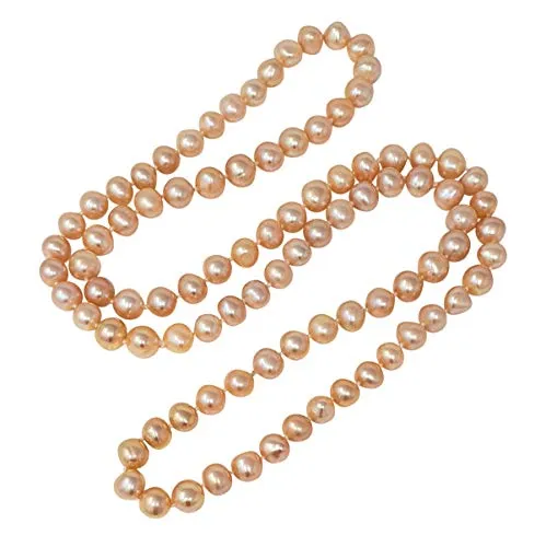 Women's Pearl Necklace Sweater Chain 8-9mm Freshwater 75cm Long